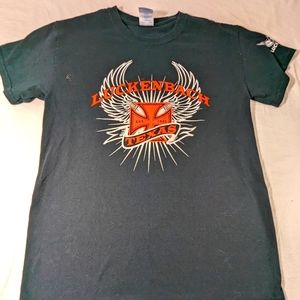 Luckenbach, Texas "Luckenbiker" Tee Shirt Size Small.